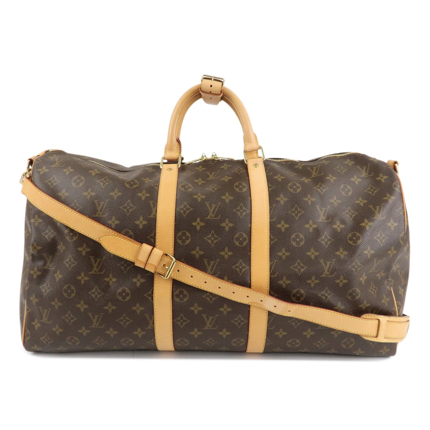 Louis Vuitton Monogram Keep All Bandouliere 55 Boston Bag M41414