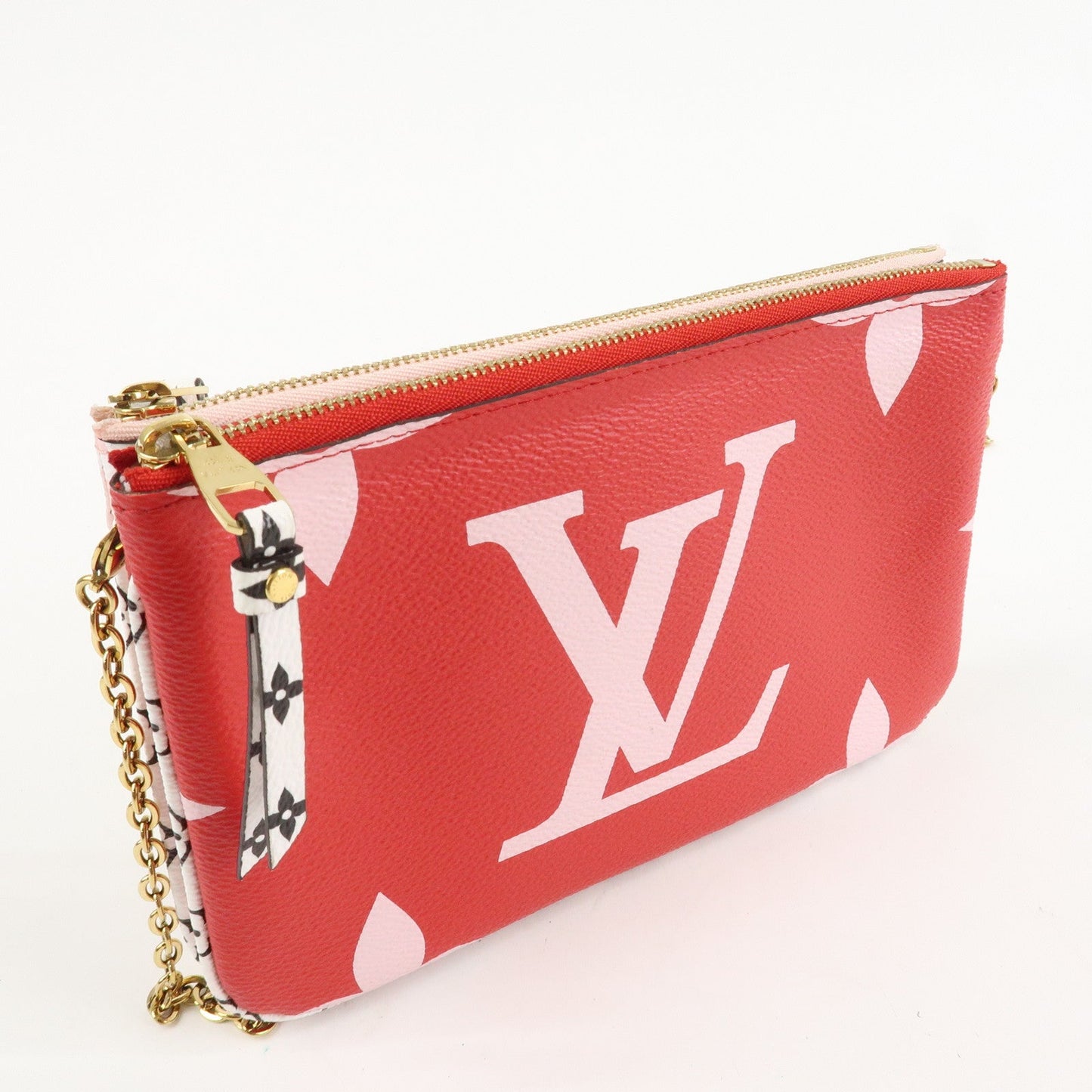 Louis Vuitton Monogram Canvas Double Zip Chain Shoulder Bag M67561