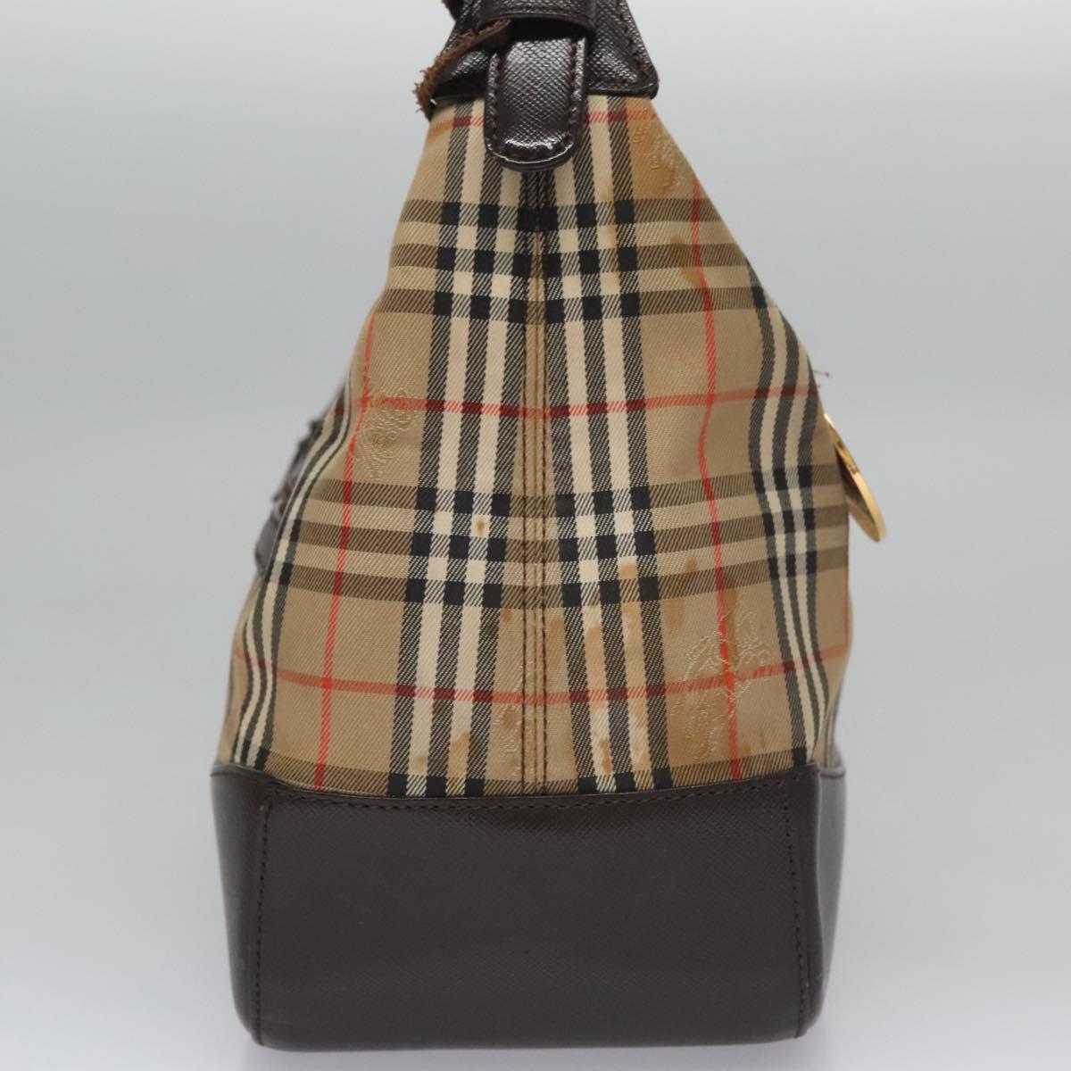 Burberry Nova Check Beige Canvas Shoulder Bag ( )