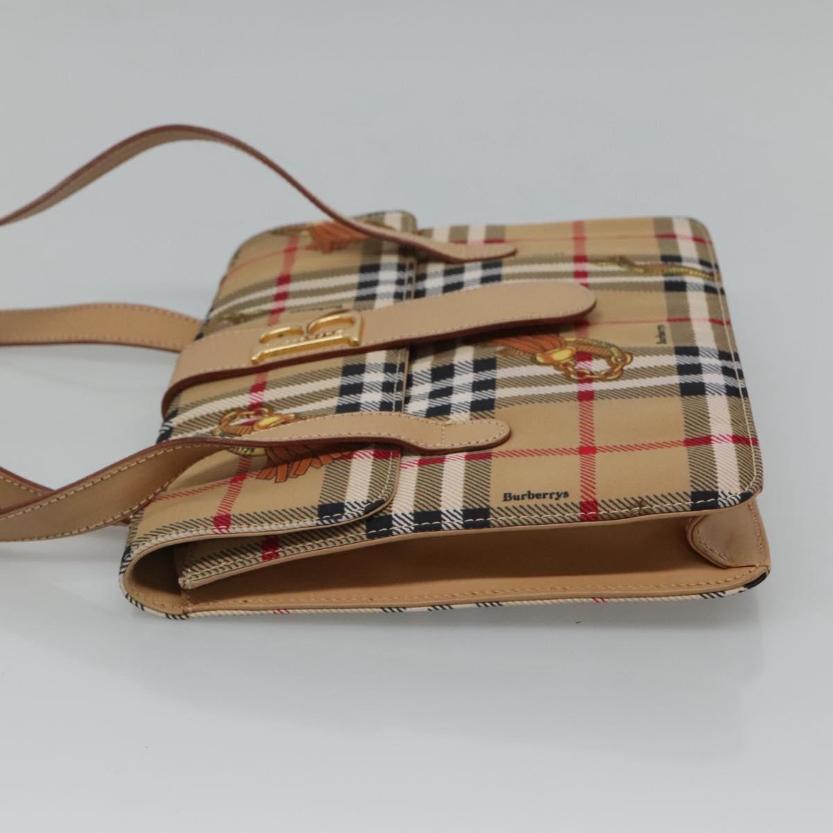 Burberry Nova Check Beige Synthetic Tote Bag ( )