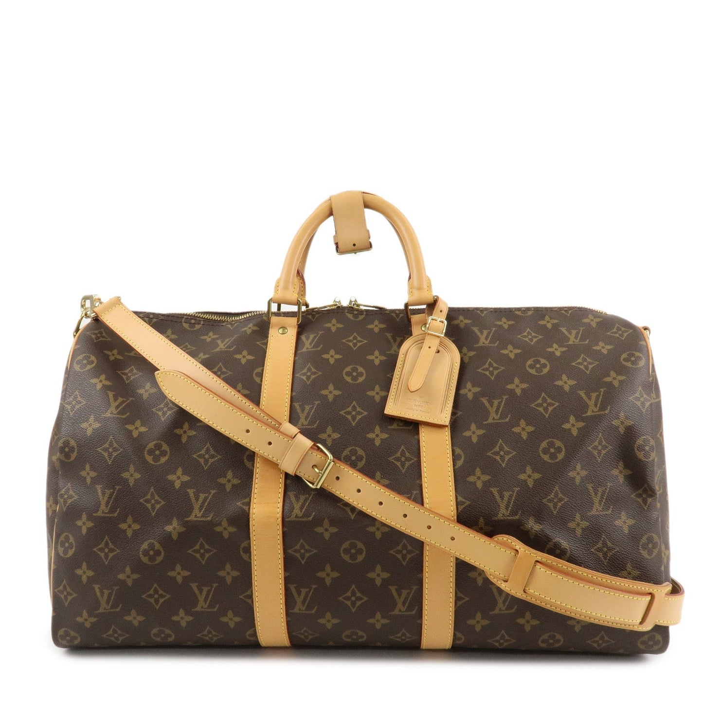 Louis Vuitton Monogram Keep All Bandouliere 50 Boston Bag M41416