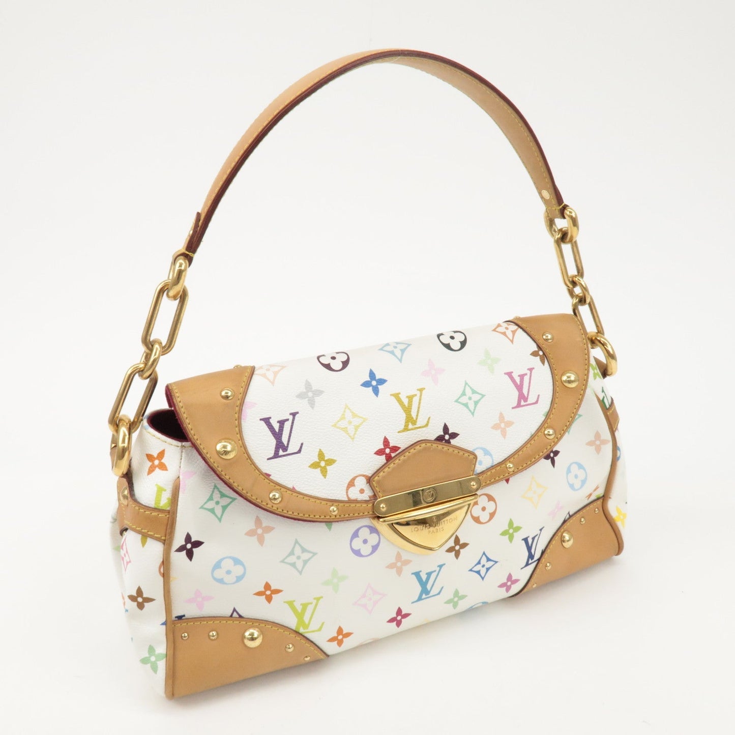 Louis Vuitton Monogram Beverly MM Shoulder Bag Blanc M40203