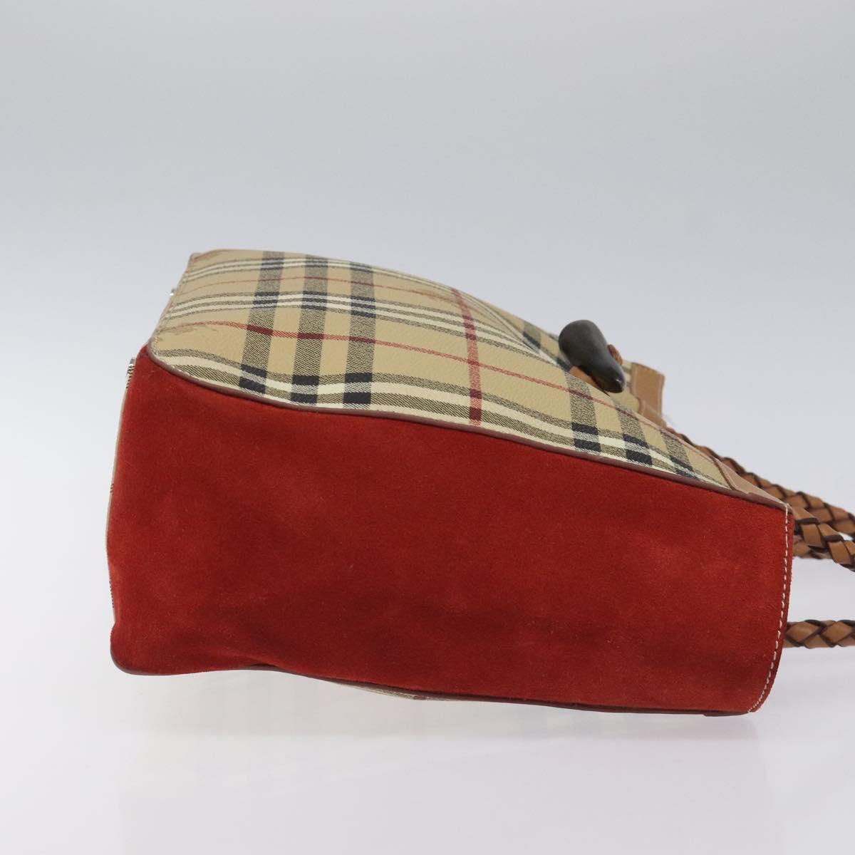 Burberry Nova Check Beige Canvas Handbag ( )