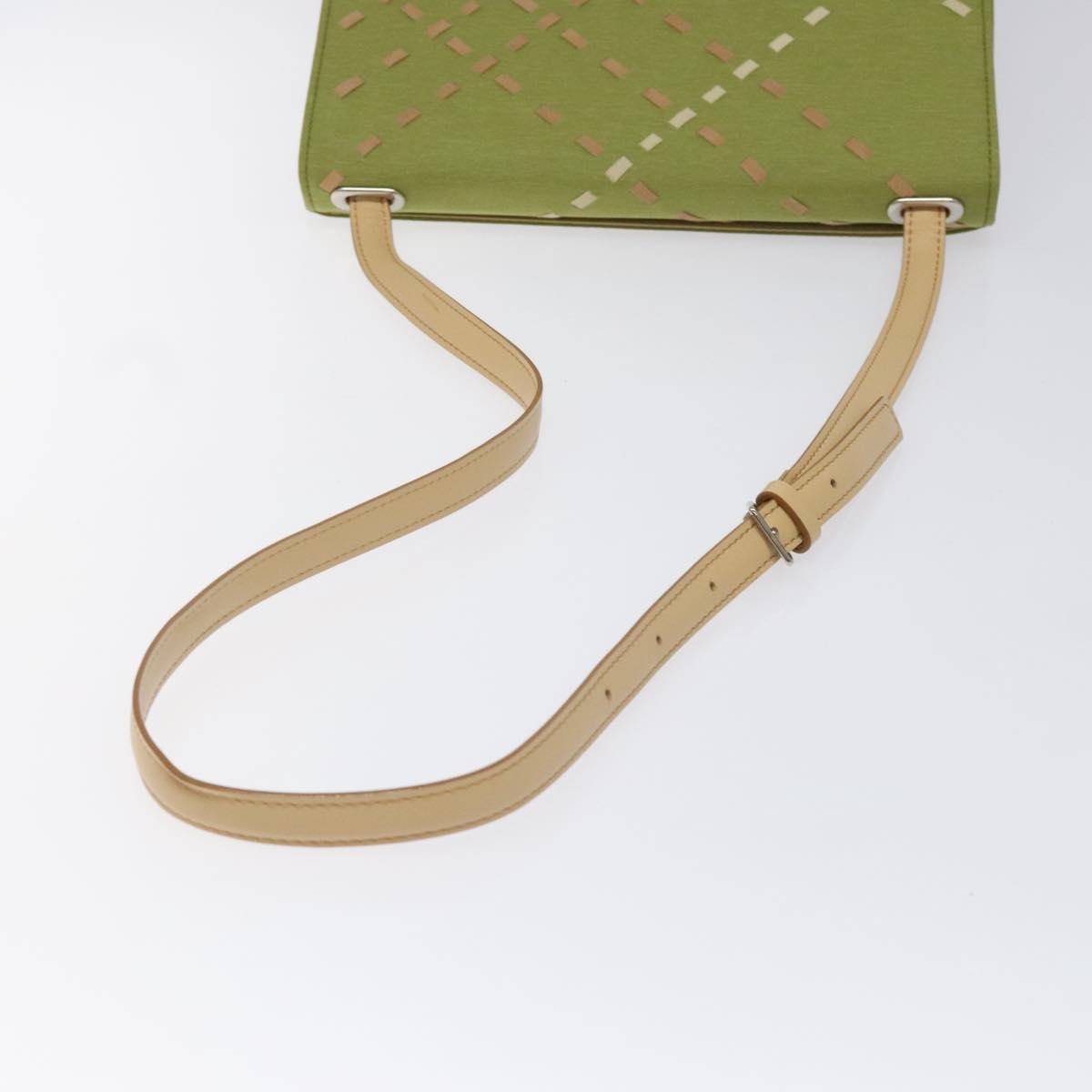 Burberry Green Canvas Shoulder Bag ( )