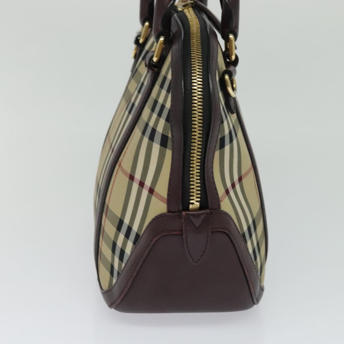 Burberry Nova Check Beige Canvas Handbag ( )