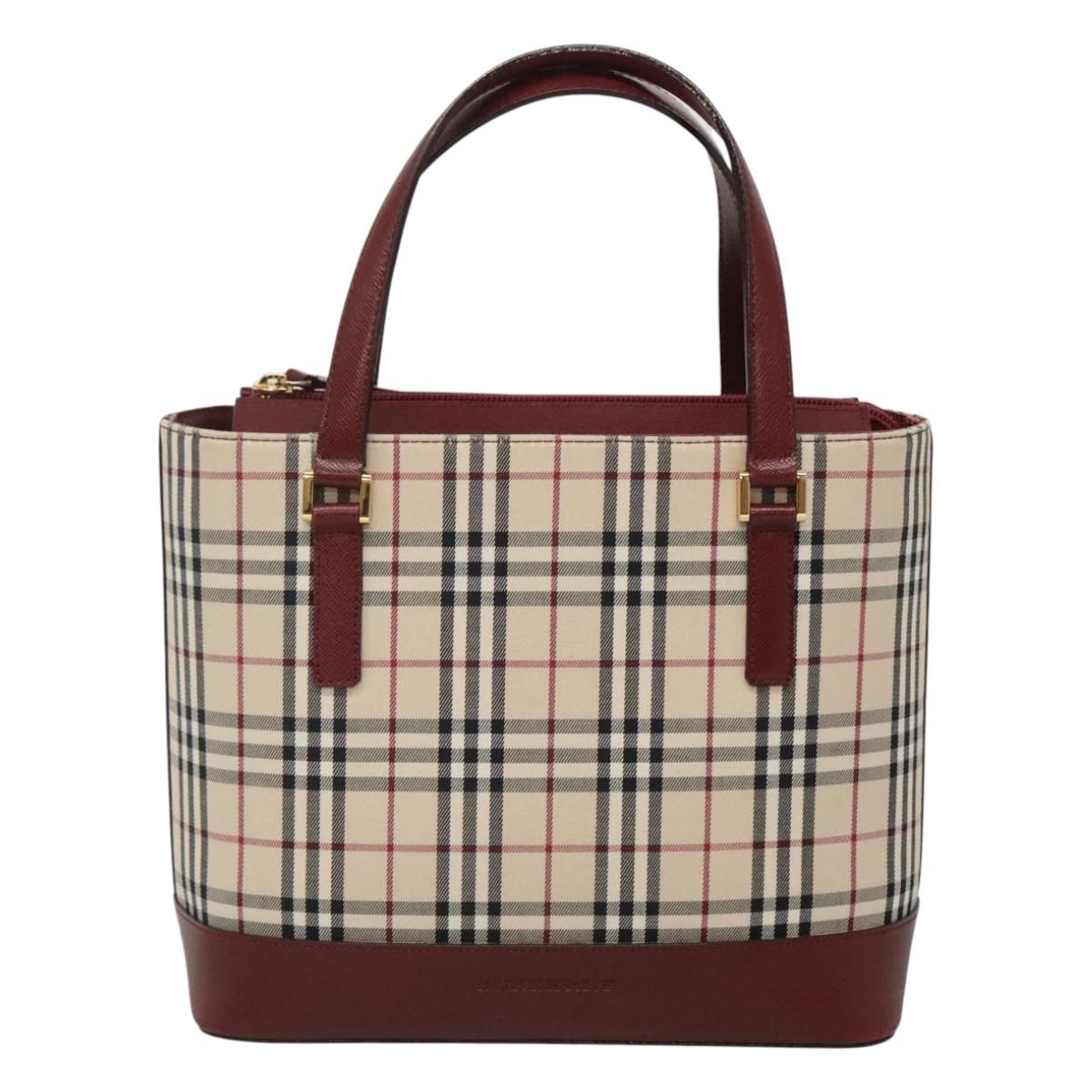Burberry Nova Check Beige Canvas Tote Bag ( )