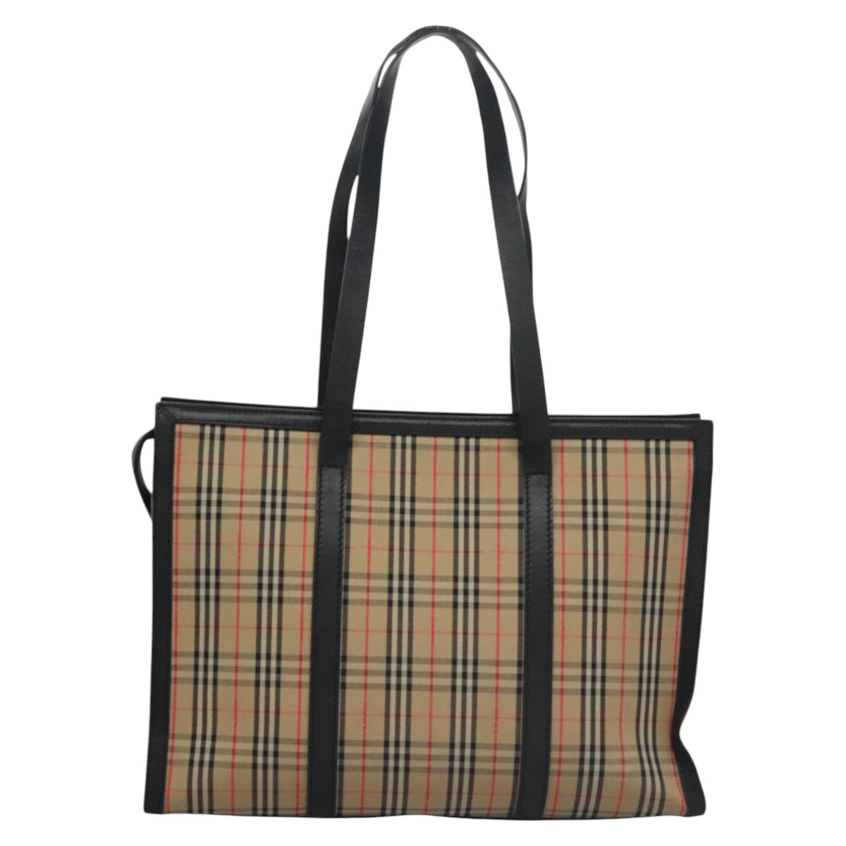 Burberry Nova Check Beige Canvas Tote Bag ( )