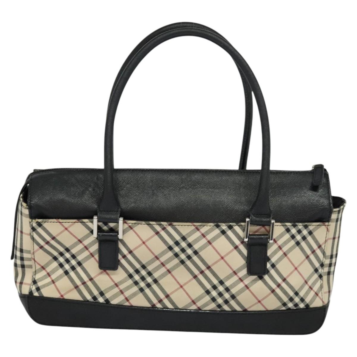 Burberry Nova Check Beige Canvas Handbag ( )
