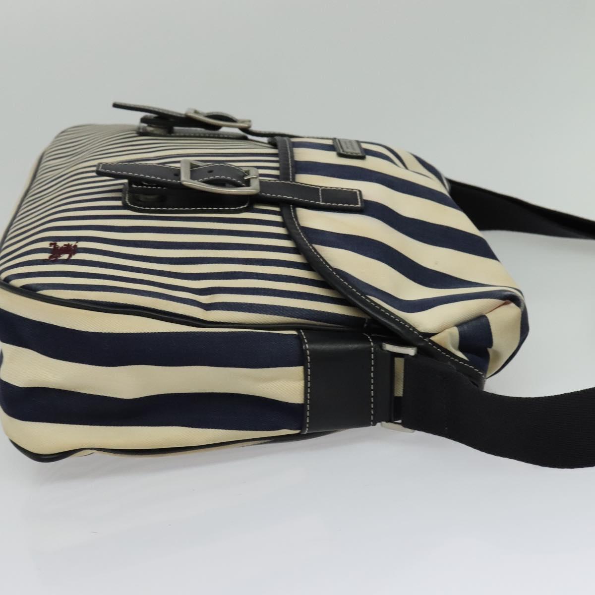 Burberry Black Label White Canvas Shoulder Bag ( )