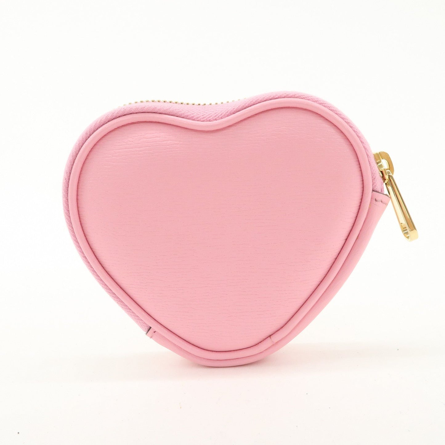 GUCCI Bananya Collaboration Leather Heart Coin Case Pink 701062
