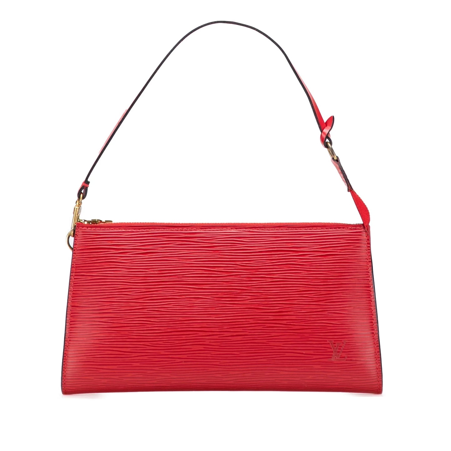 Red Louis Vuitton Epi Pochette Accessoires Shoulder Bag