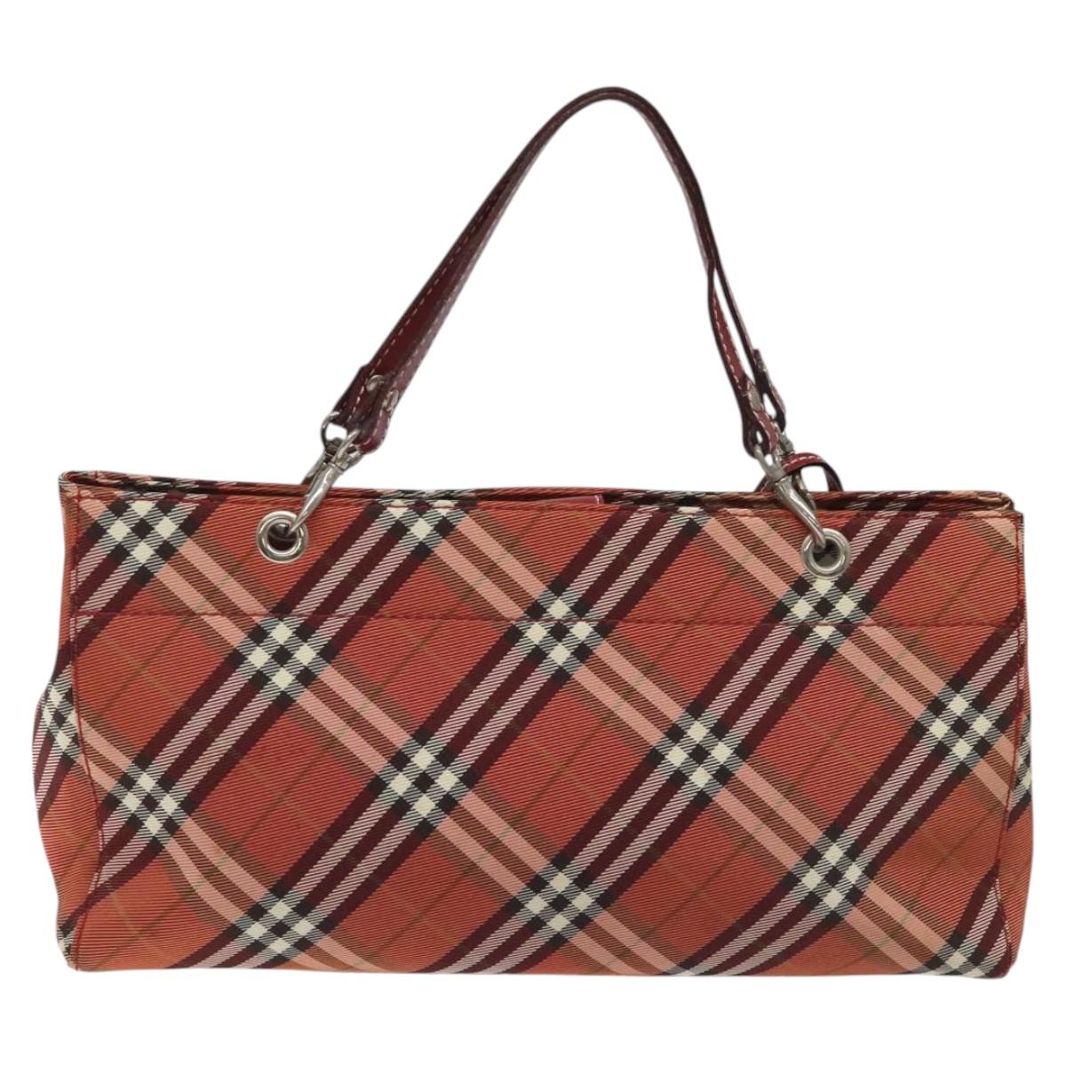Burberry Nova Check Red Synthetic Handbag ( )