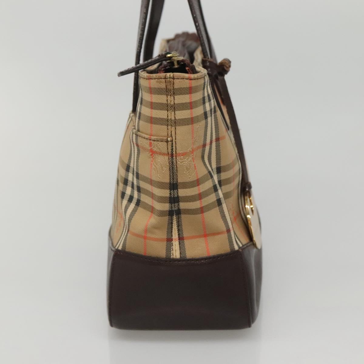 Burberry Nova Check Beige Canvas Handbag ( )