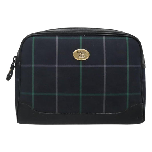 Burberry Navy Canvas Clutch Bag ( )
