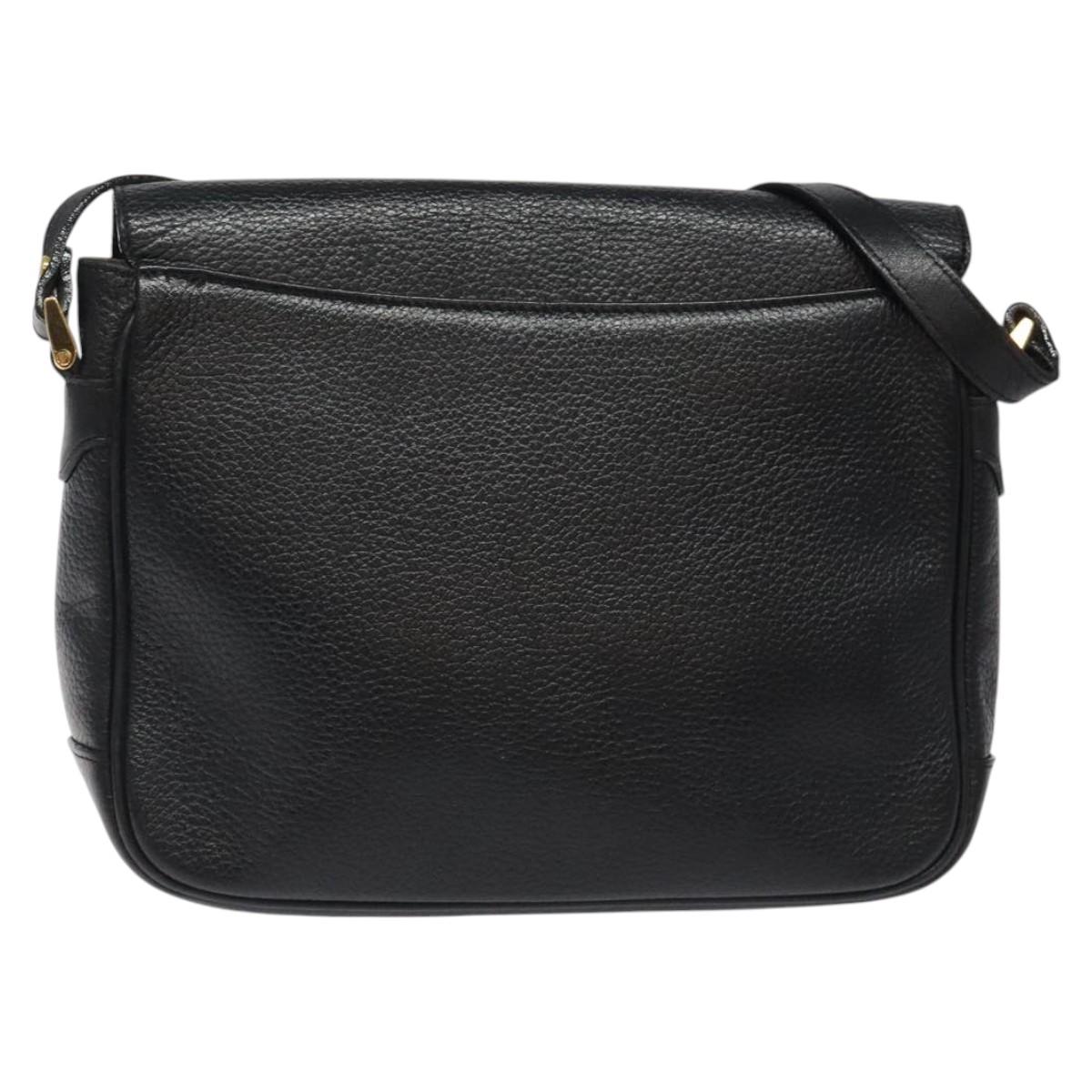 Burberry Black Leather Shoulder Bag ( )