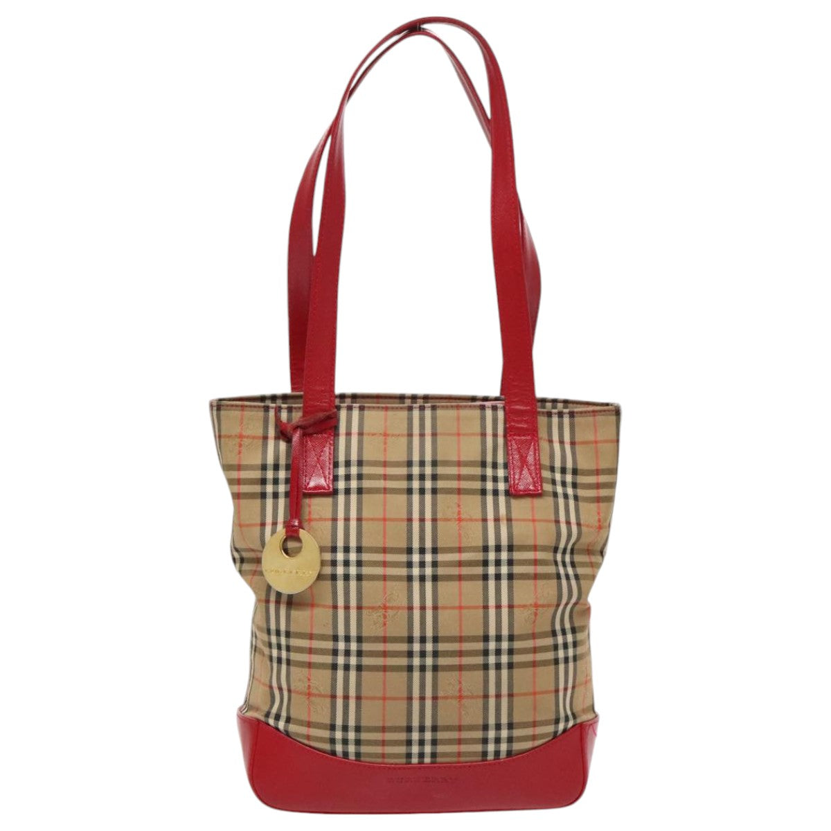Burberry Nova Check Beige Canvas Shoulder Bag ( )