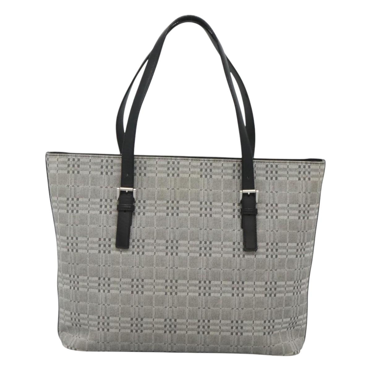 Burberry Nova Check Grey Canvas Shoulder Bag ( )