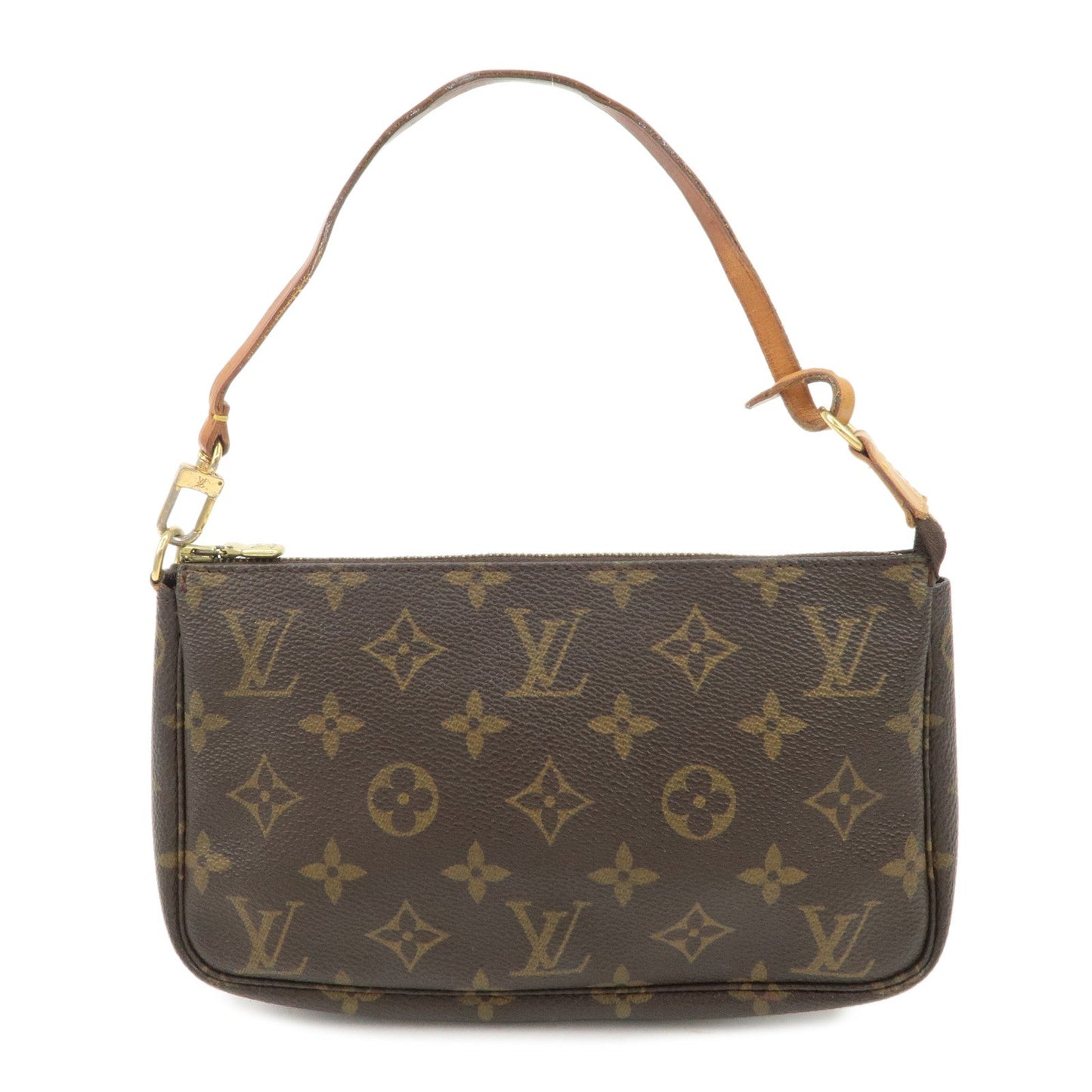 Louis Vuitton Monogram Pochette Accessoires Hand Bag Brown M51980