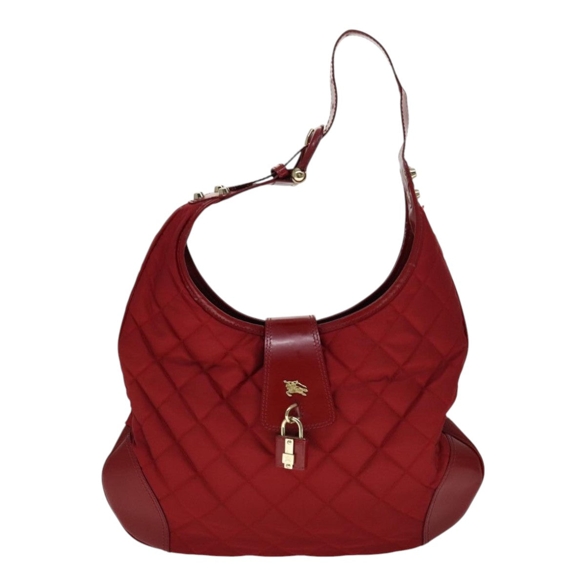 Burberry Shoulder Bag Red Synthetic Shoulder Bag ( )