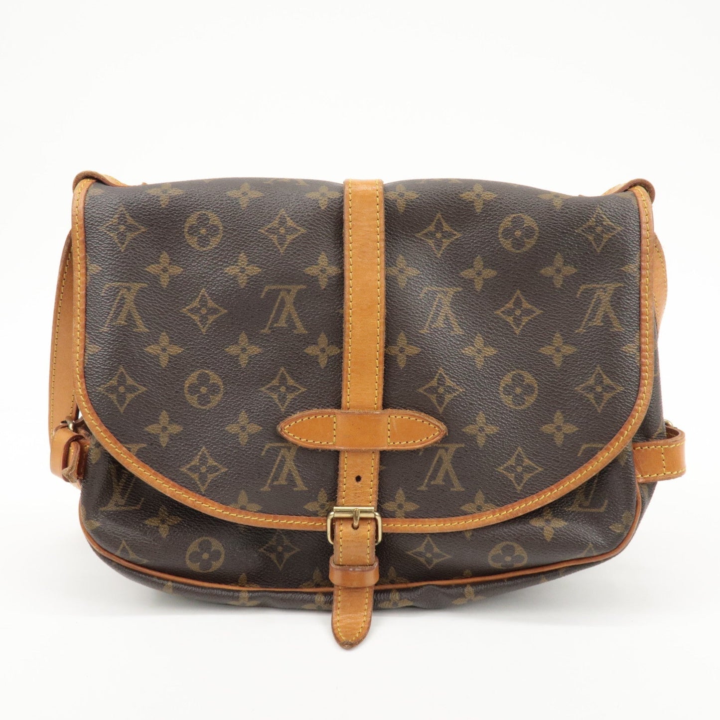 Louis Vuitton Monogram Saumur 30 Shoulder Bag Brown M42256