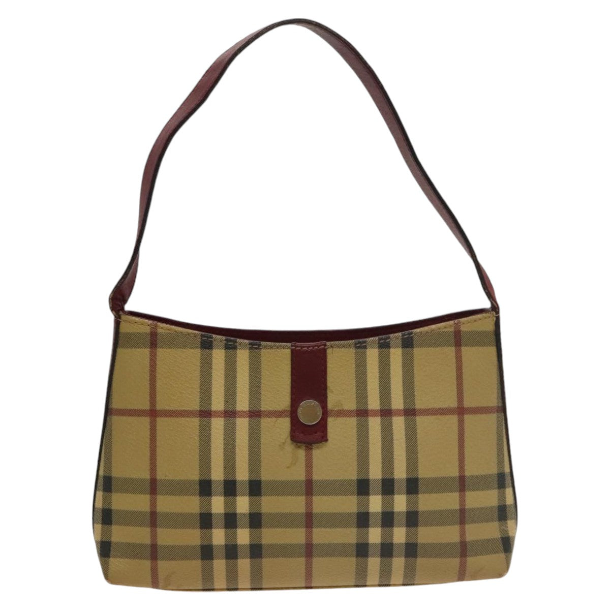 Burberry Nova Check Beige Canvas Shoulder Bag ( )