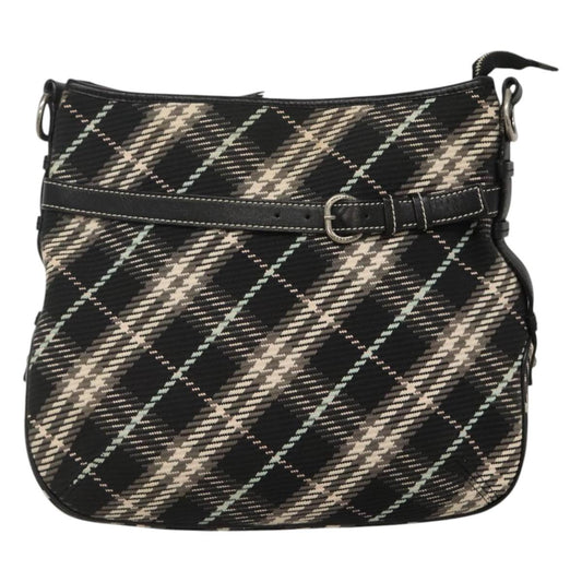 Burberry Nova Check Black Wool Shoulder Bag ( )