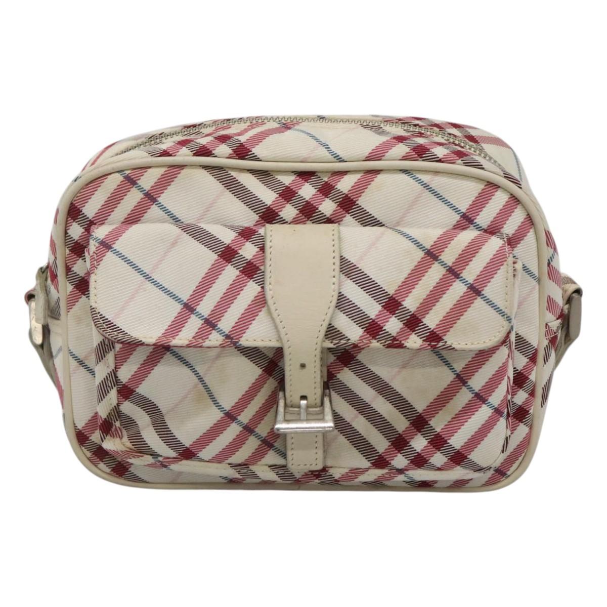 Burberry Nova Check Red Nylon Shoulder Bag ( )