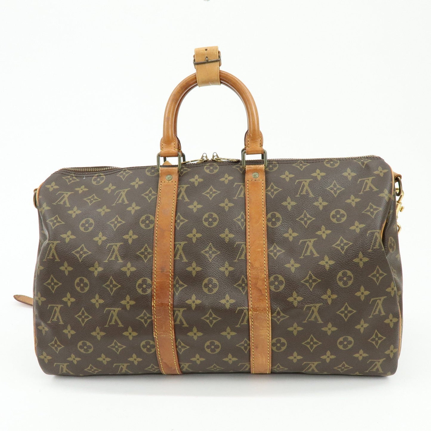 Louis Vuitton Monogram Keep All Bandouliere 45 Boston Bag M41418