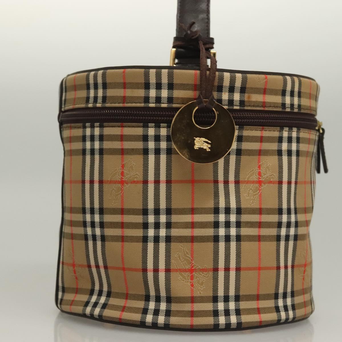 Burberry Nova Check Beige Canvas Handbag ( )
