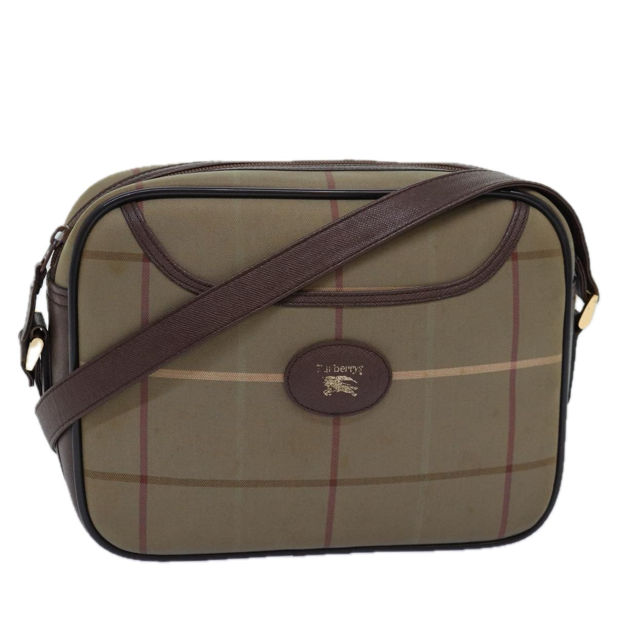 Luxury Burberry Vintage Check Shoulder Bag