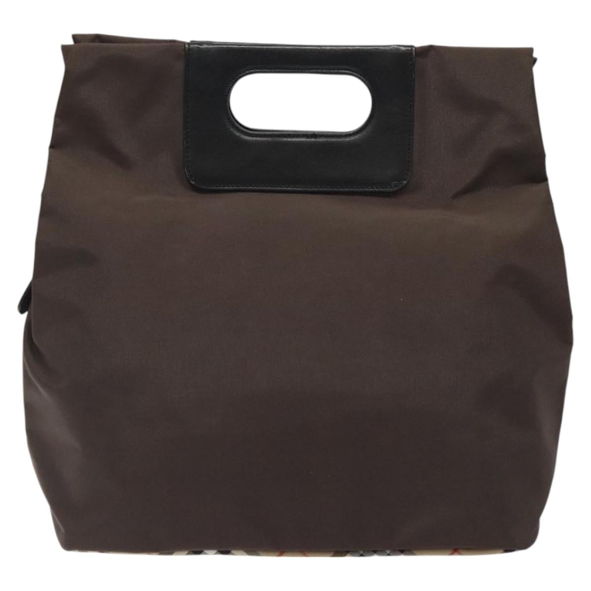 Burberry Blue Label Brown Nylon Handbag ( )