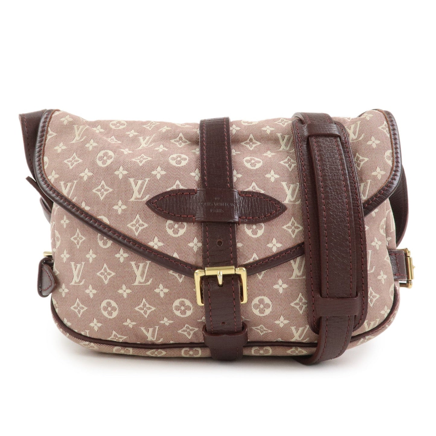 Louis Vuitton Monogram Idylle Saumur PM Shoulder Bag Sepia M40669