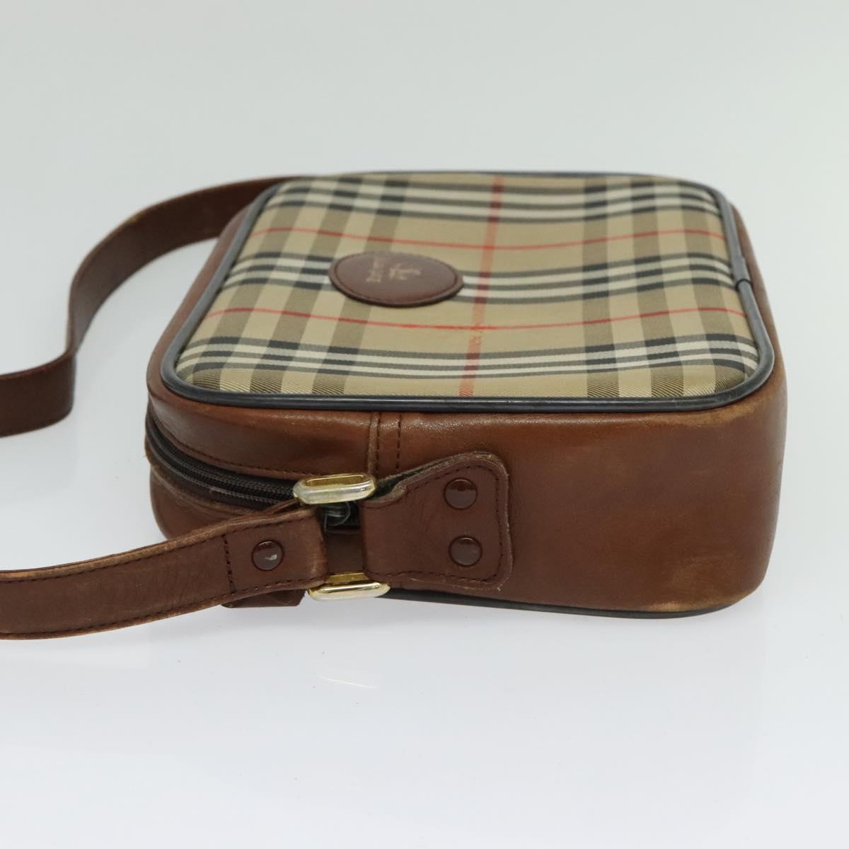 Burberry Nova Check Beige Canvas Shoulder Bag ( )