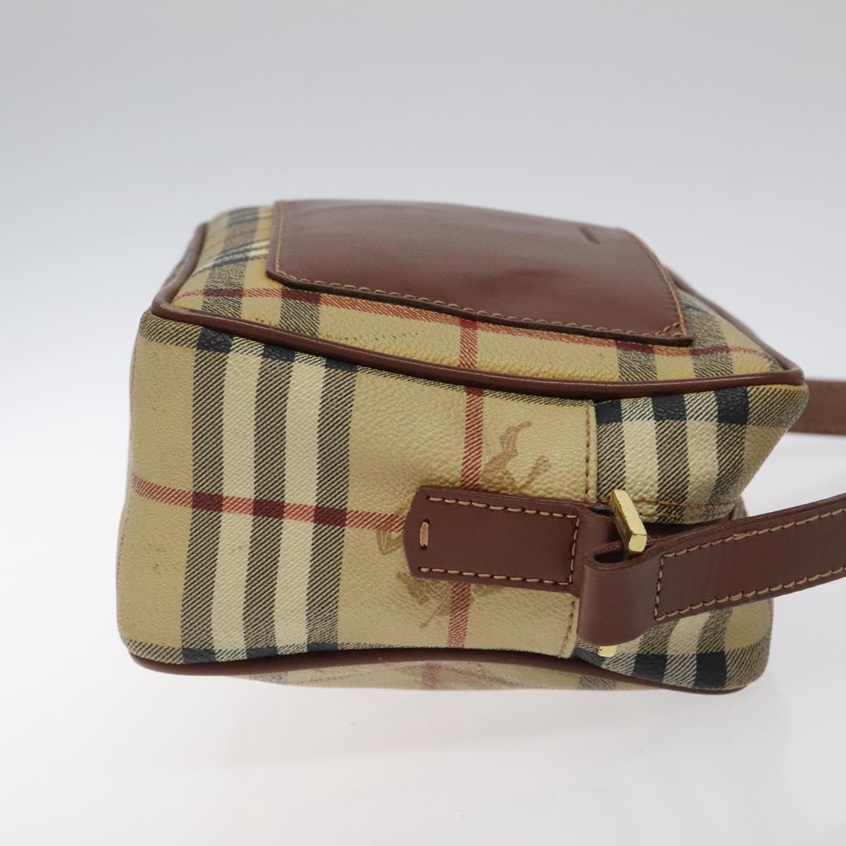Burberry Haymarket Beige Canvas Shoulder Bag ( )