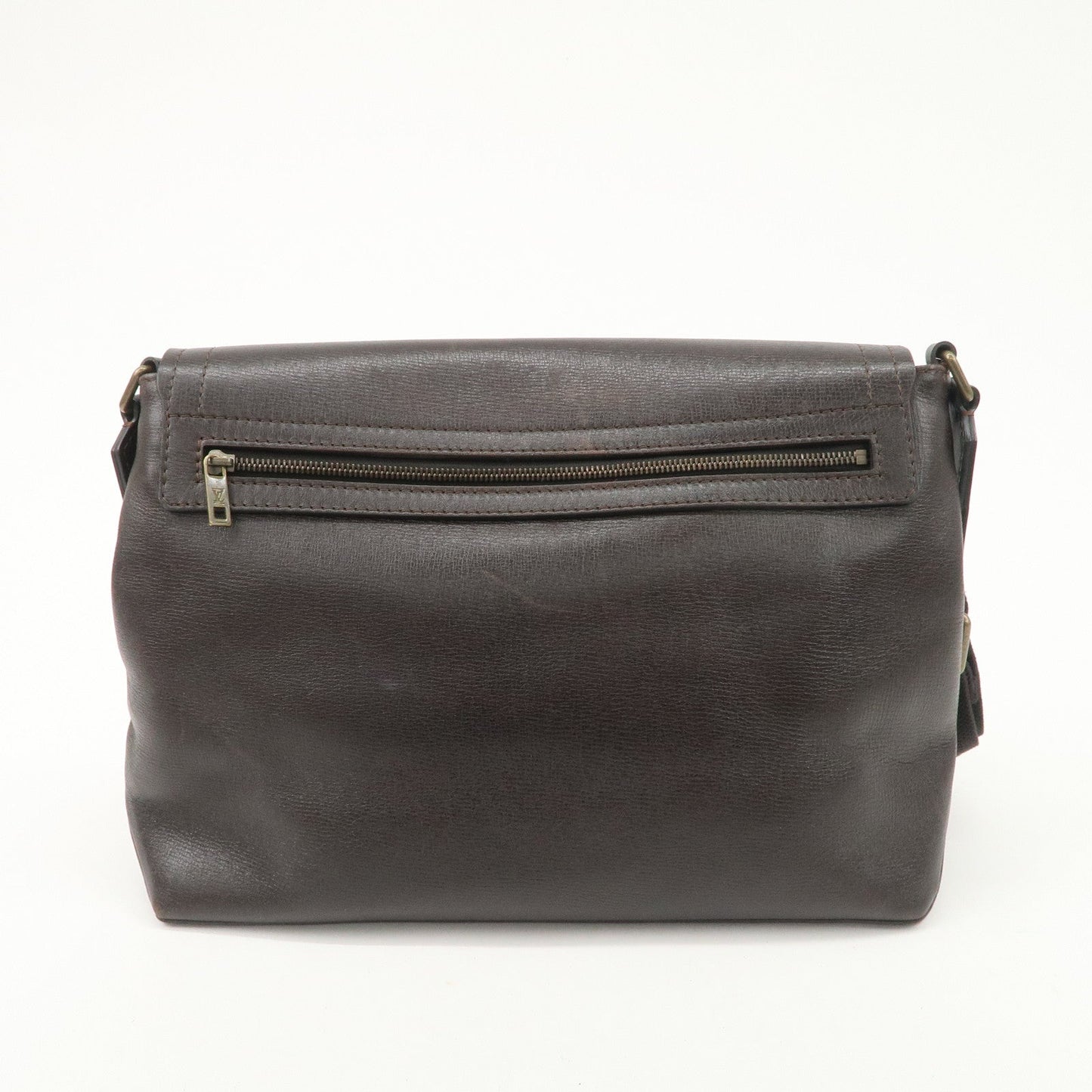 Louis Vuitton Utah Leather Ohama Style Shoulder Bag Cafe M92994