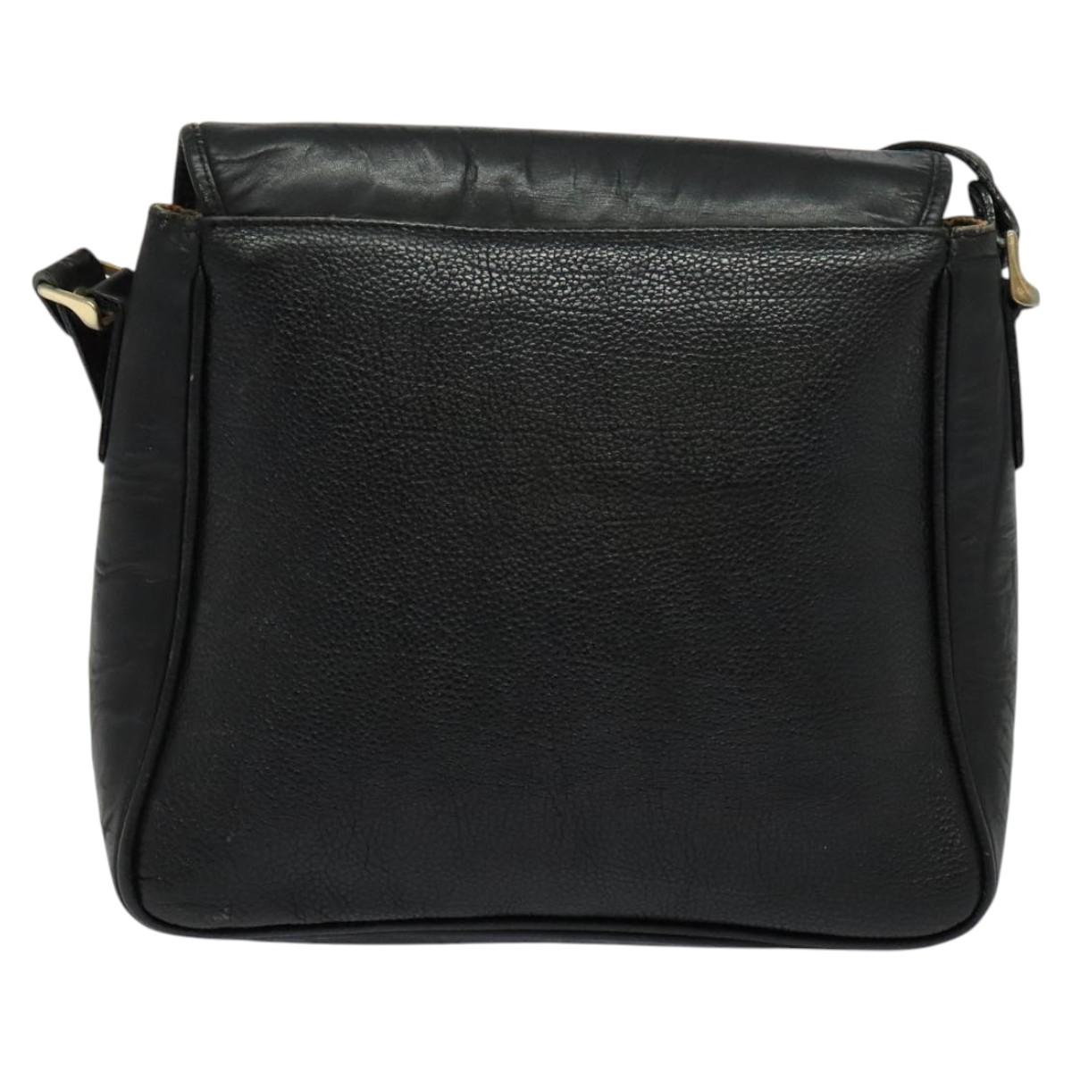 Burberry Blue Label Black Leather Shoulder Bag ( )