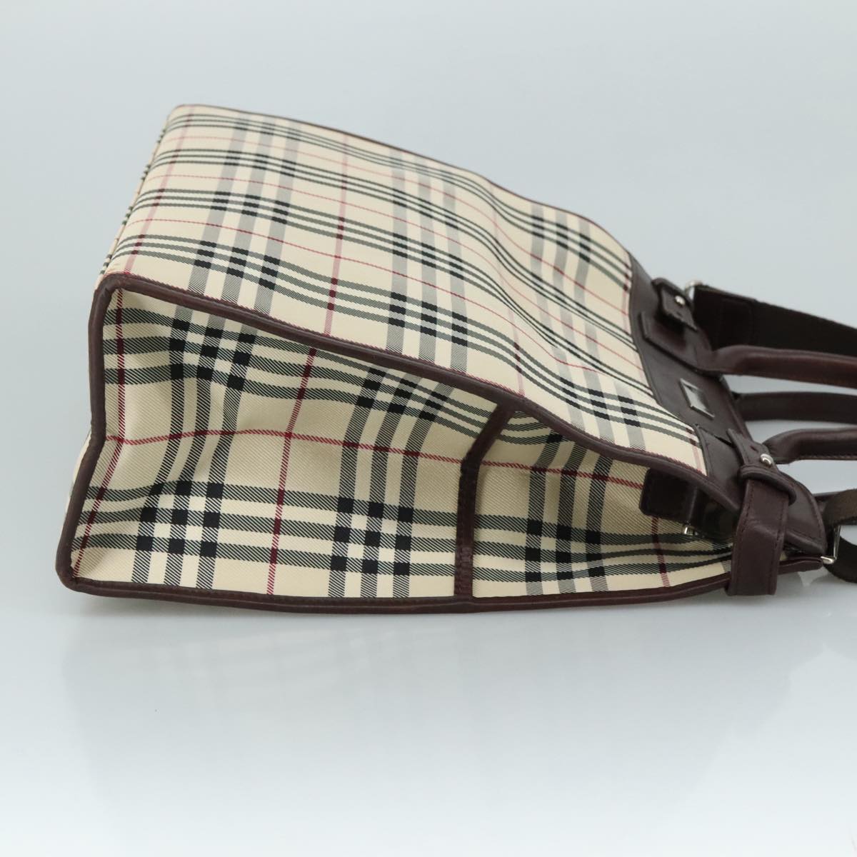 Burberry Nova Check Beige Canvas Handbag ( )