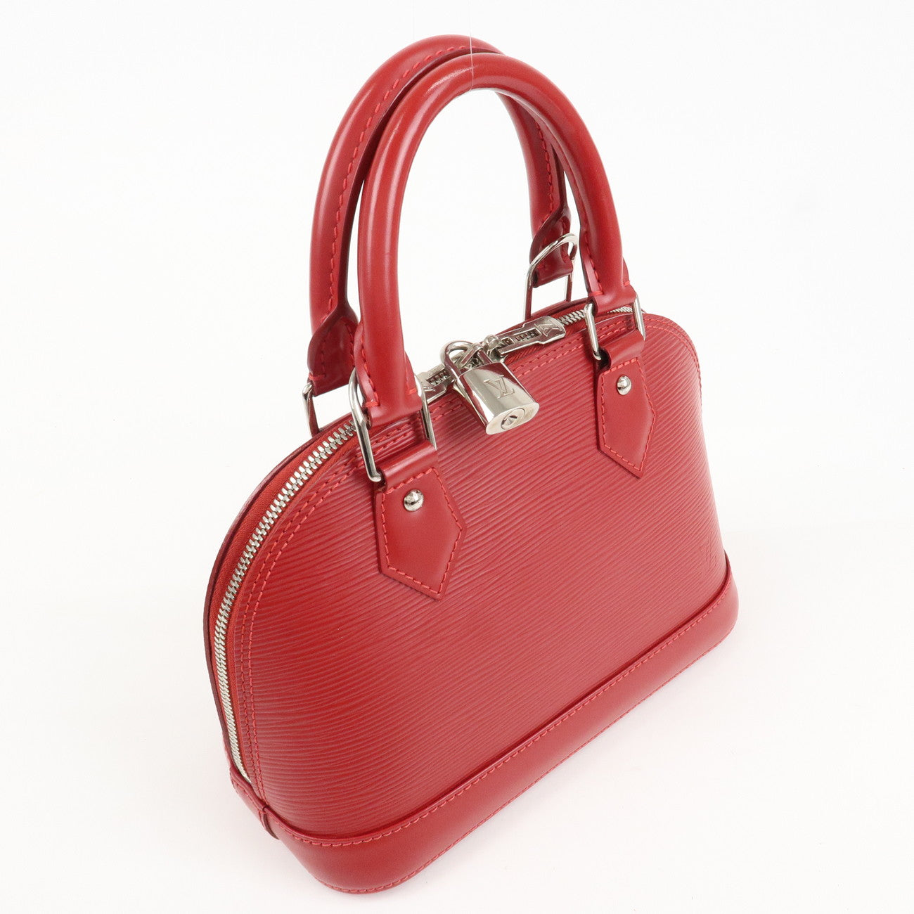 Louis Vuitton Epi Alma BB 2Way Hand Shoulder Bag Carmine M40850