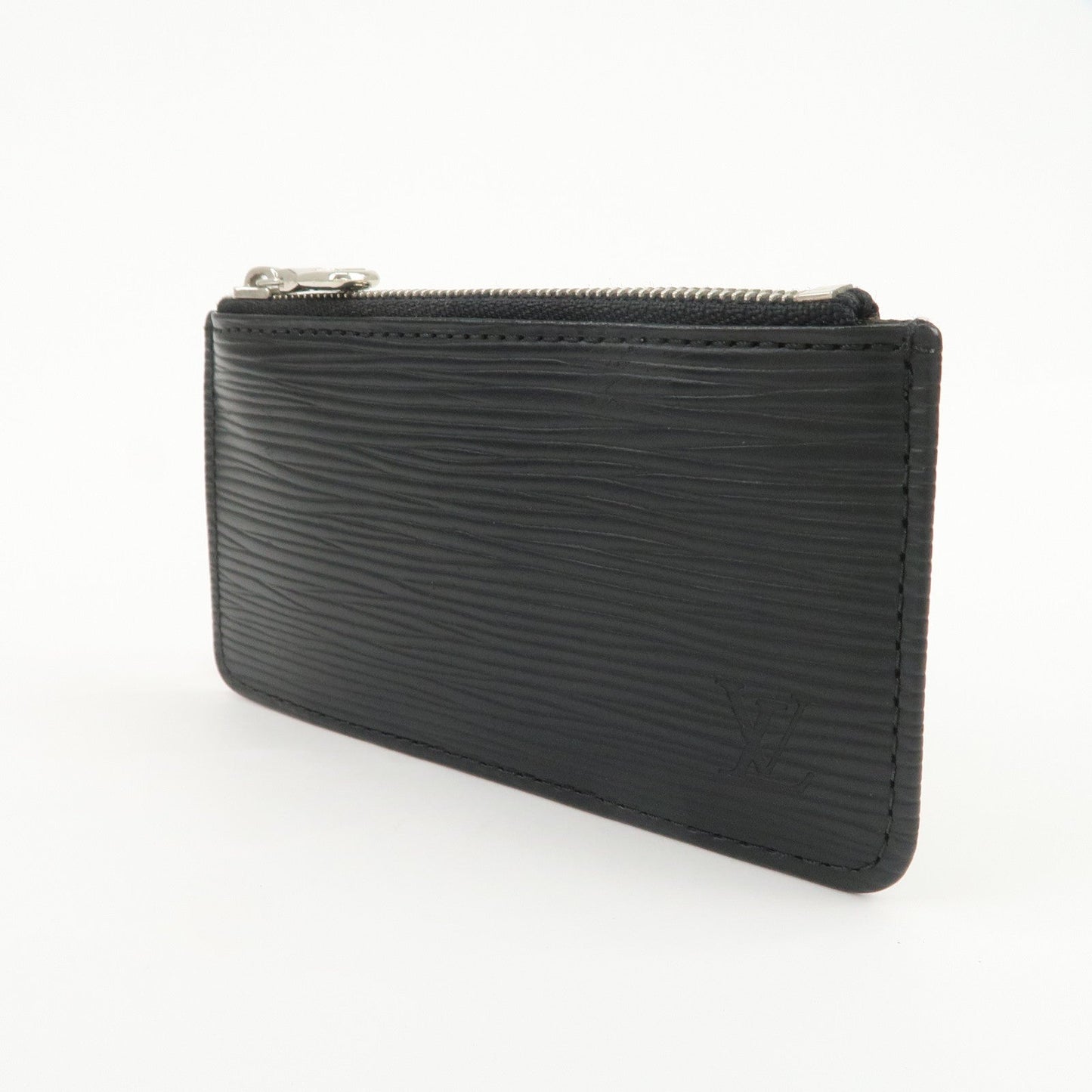 Louis Vuitton Epi Pochette Cles Coin Case Black Noir M63802