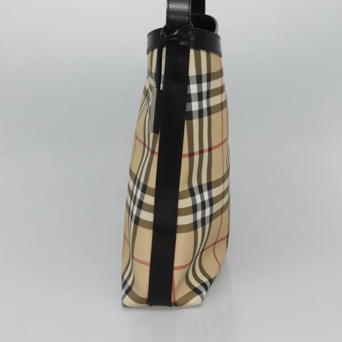 Burberry Nova Check Beige Canvas Shoulder Bag ( )
