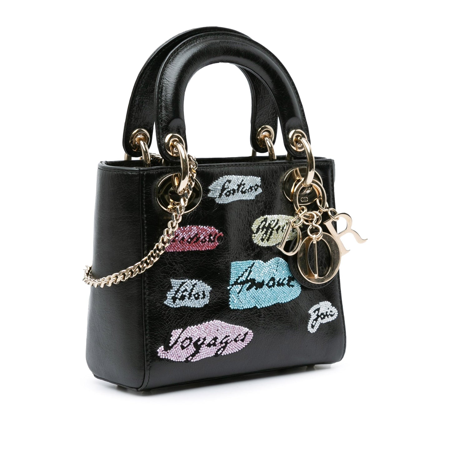 Dior Lady Dior Chain Leather Shoulder Bag