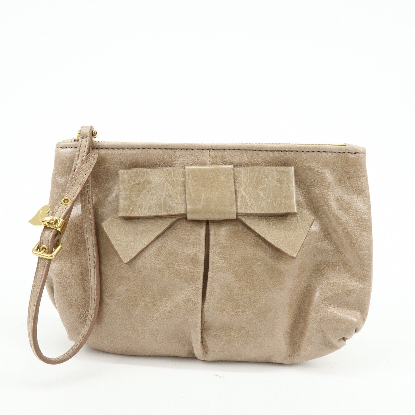 GUCCI PRADA MIUMIU Set of 3 Canvas Leather Pouch 29596/5N1681