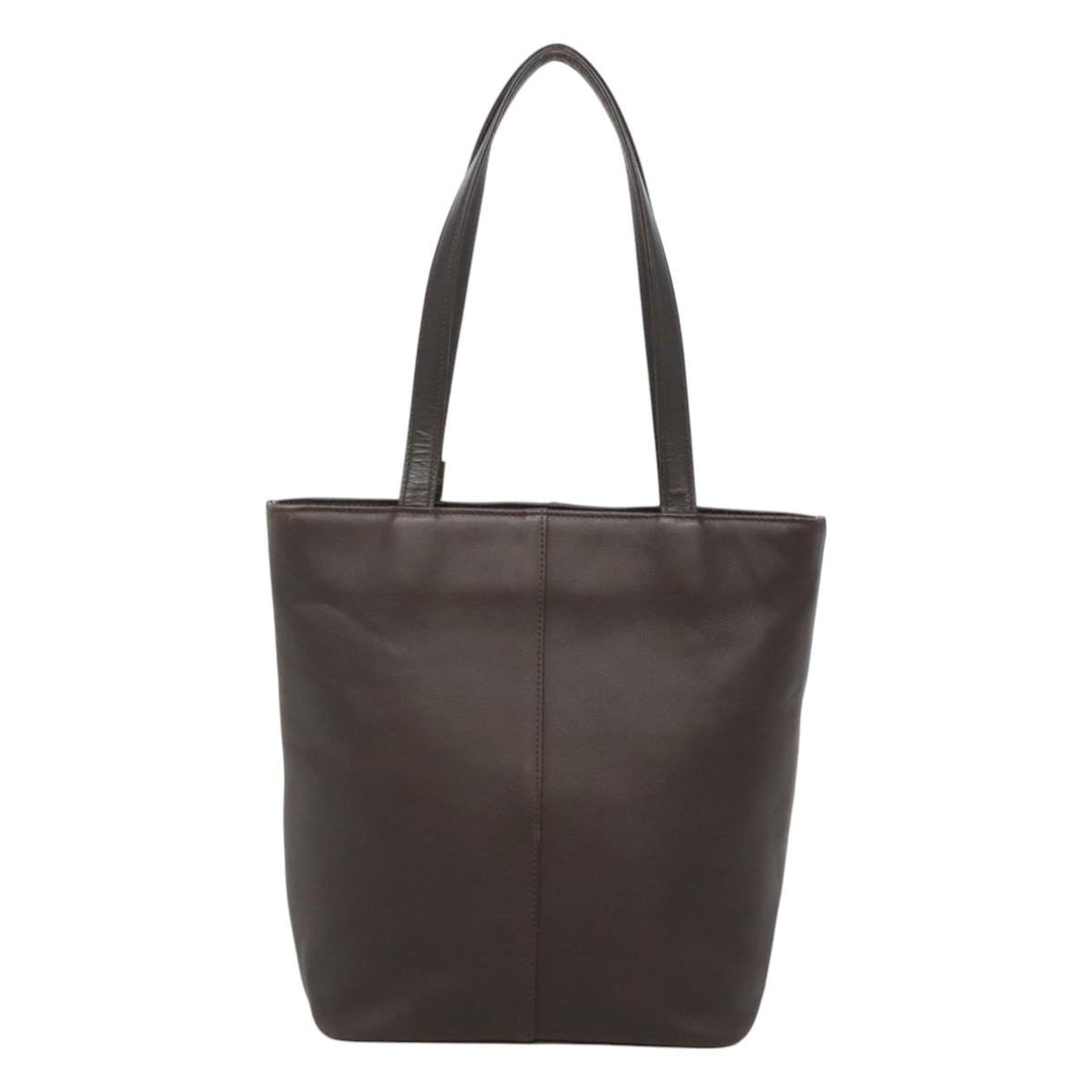 Burberry Brown Leather Tote Bag ( )