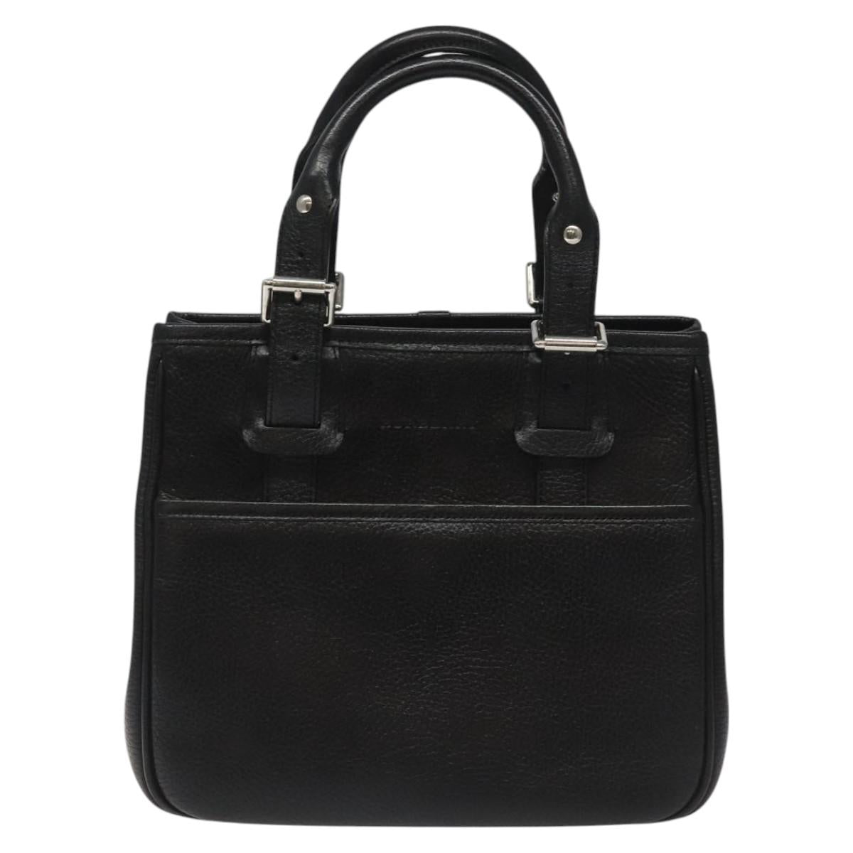 Burberry Nova Check Black Leather Handbag ( )