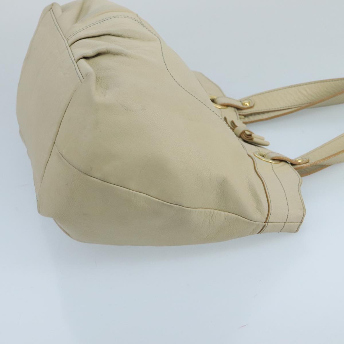 Burberry Beige Leather Tote Bag ( )