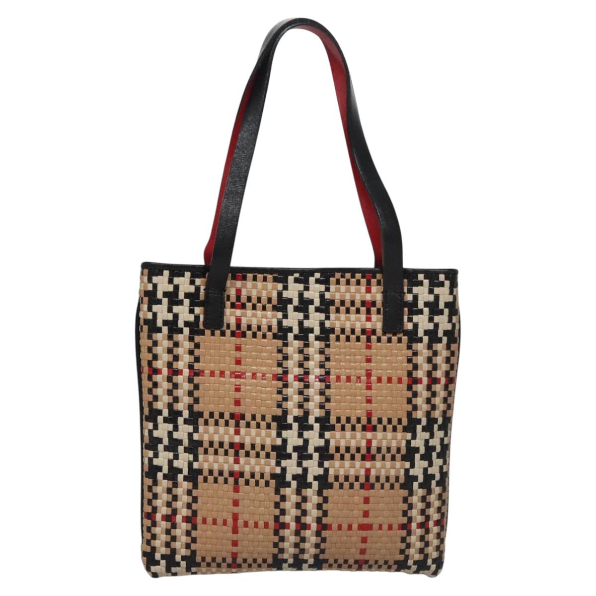 Burberry Black Label Beige Leather Handbag ( )