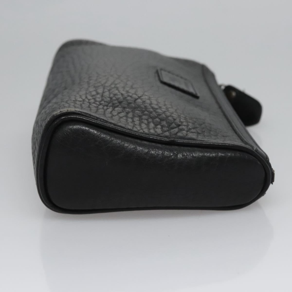 Burberry Black Leather Clutch Bag ( )