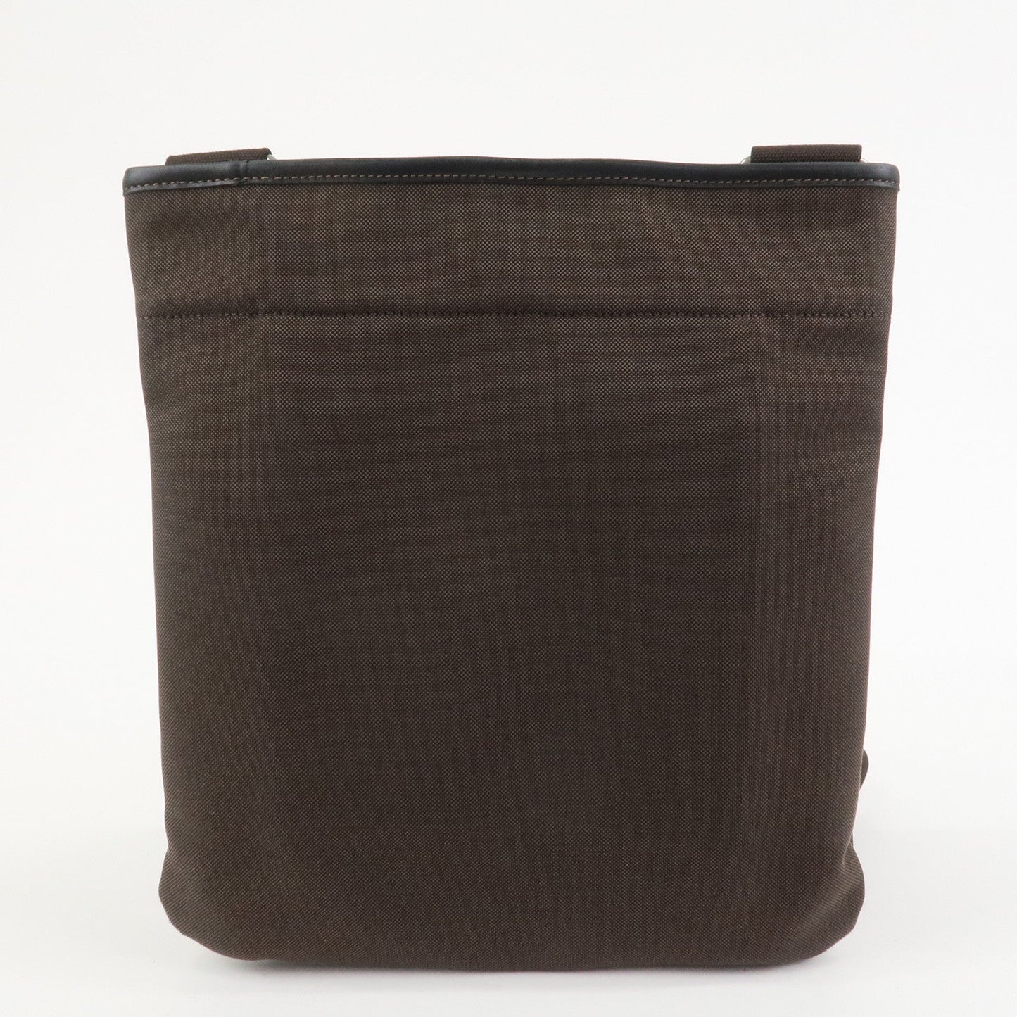 PRADA Logo Jacguard Shoulder Bag Crossbody Bag Brown VA0655