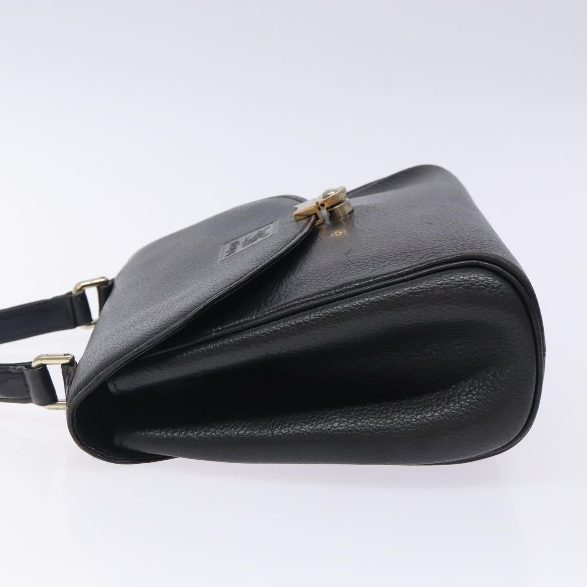 Burberry Triple Loving Heart Black Leather Handbag ( )