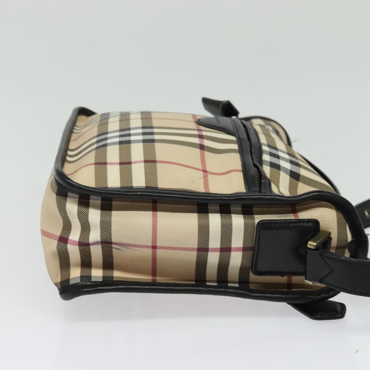 Burberry Nova Check Beige Canvas Shoulder Bag ( )